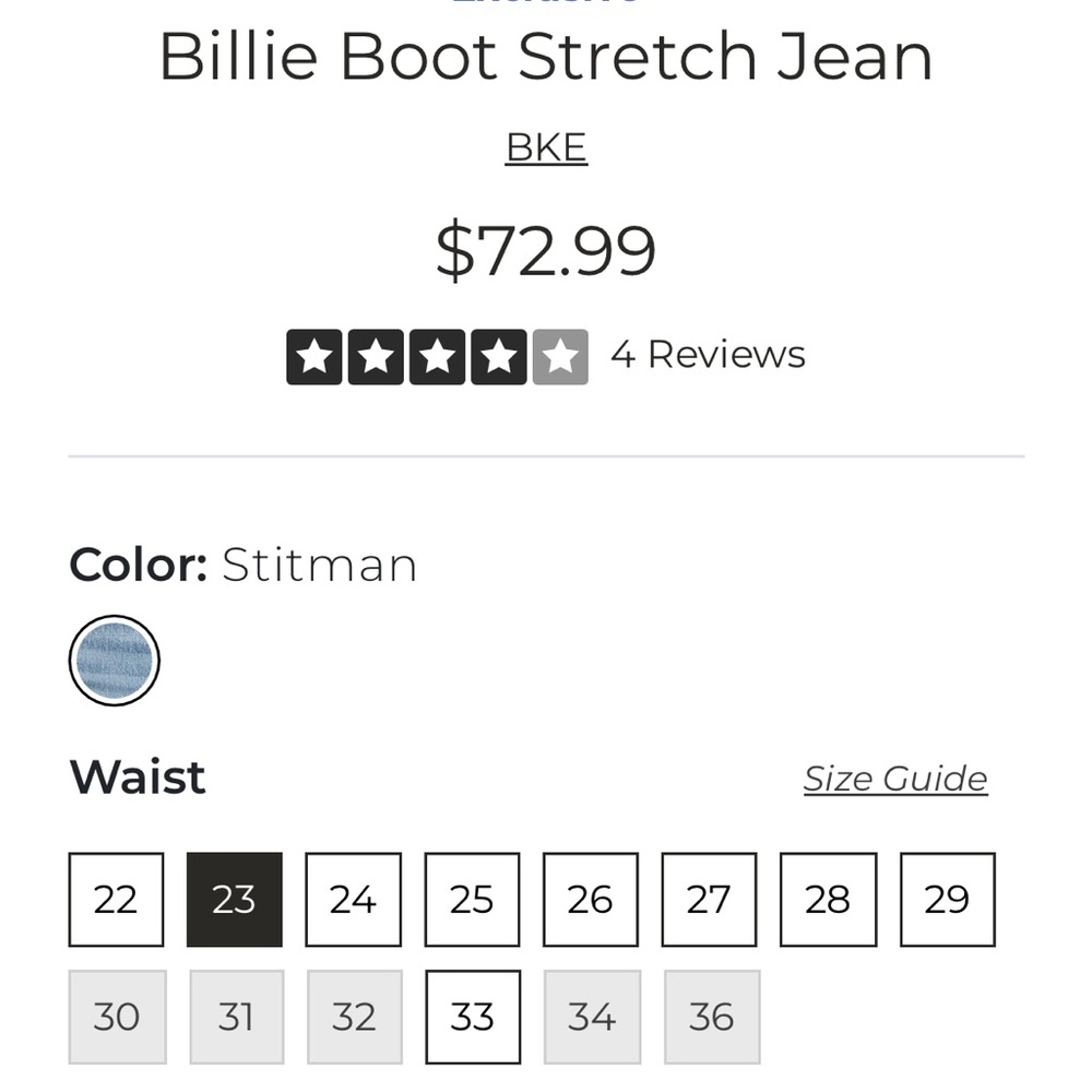 BKE Light Blue Flare Jeans - Picture 6 of 9